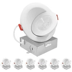 Luxrite 4 Inch Floating Gimbal Led Recessed Lighting With Junction Box, Cri.... Fixed Price $174.99.