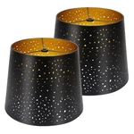 Daxeuz Metal Lampshade 7.9x9.8x7.9 Inch Set Of 2, Replacement Barrel Lamp Shade. Fixed Price $90.21.