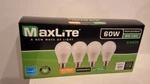 12 Maxlite Dimmable Led 8w Soft White 2700k A19 60w Replacement Bulbs - 4 Per Pk. Fixed Price $26.99.