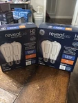 2- 2pk Ge Led Light Bulb Reveal 4w 40w St19 Base 93130774 Warm White 300lu New. Fixed Price $8.00.