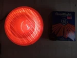 Ge General Electric 100 Watt Red Flood Light 100par/r Standard Base Usa Vtg'. Fixed Price $5.55.