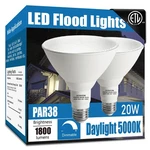 Gonhom Par38 Led Flood Lights Outdoor Light Bulb,dimmable 2 Pack, 5000k. Fixed Price $22.66.