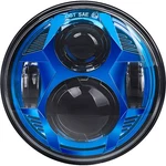 5.75 Inch Led Motorcycle Headlight Assembly With Blue Spider Pattern Projecto.... Fixed Price $74.95.
