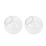 Koko&yukina 6" 2-pack Clear Glass Globe Lamp Shades Replacement - 2.67" Caliber. Fixed Price $62.51.