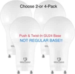 Great Eagle A19 Gu24 Led Bulb, Dimmable 60w Replacement, 2700k/3000k/4000k/5000k. Fixed Price $16.95.