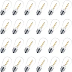 Visterlite 24 Pack Led S14 Replacement Light Bulbs, Shatterproof Waterproof. Fixed Price $19.92.