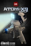 Atom Mini X9 Hvlp Touch-up Auto Paint Spray Gun + Free Gunbudd Ultra Light. Fixed Price $119.95.