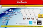 Sunbeam (4-pack) Led Br30 Flood Light Bulbs - 8 Watt 65 W Replacement New. Fixed Price $10.07.