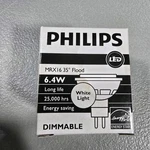 Philips Mrx16 6.4w Flood Dimmable White Light Led Bulb Lighting 25,000 Hr.. Fixed Price $10.20.
