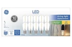 10 Pack Ge Led 1watt Soft White String Light Replacement S14 Outdoor Bulbs. Fixed Price $9.99.