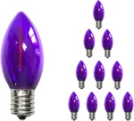 10 Pack C7 Replacement Bulbs, Dark Purple Led Halloween Light Bulbs For Outdoor. Fixed Price $12.99.