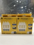 2x Ge Ultra Bright Led Light Bulbs, 100w, Soft White Candle Lights 3 Pack. Fixed Price $22.49.