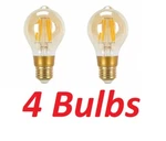 Globe Electric 73192 Soft White Vintage Edison Dimmable 60w Led Bulb (4 Bulbs). Fixed Price $29.98.