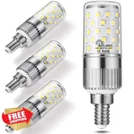 Aolang E12 Led Bulbs 12w Daylight White 6000k Candelabra Chandelier (4 Pack). Fixed Price $27.99.
