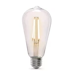 60-watt Equivalent St19 Straight Filament Dusk To Dawn Clear Glass E26 Vintage E. Fixed Price $12.96.