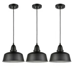 Matte Black Pendant Light 3 Pack Industrial Lighting For Kitchen Island. Fixed Price $99.99.