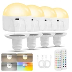 Weaboopre Rechargeable Led Light Bulbs For Lamps Sconces, Remote & Timer, E26. Fixed Price $45.88.