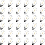 36 Pack S14 Led Bulbs For Outdoor String Lights, Shatterproof Replacement Edi.... Fixed Price $42.59.