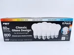 Feit Classic Glass Design 60w Selectable Color Light Bulbs -6 Pack Ob. Fixed Price $15.99.