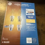 Ge -led Light Bulbs - Color Select Hd A21 Medium Base 4 Clear Dimming. Fixed Price $15.69.