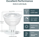 Mr16 Led Bulb Dimmable, Gu5.3 Bi-pin Base Light Bulbs, 6.5w (70w Equivale.... Fixed Price $33.95.