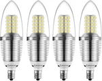 (4 Pack Led Candelabra Bulb, 12w Daylight White 4 Count (pack Of 1),. Fixed Price $29.31.