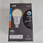 Feit Electric Led Bulb Selectable White Color 60w Replacement A19. Fixed Price $10.95.