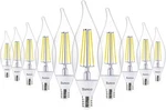 10 Pack Dusk To Dawn Candelabra Light Bulbs Outdoor Ca11 Led, 2700k Soft White. Fixed Price $57.99.