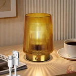 Mj Premier Cordless Lamps Rechargeable Glass Table Lamp Portable Dimmable Bri.... Fixed Price $43.51.