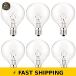 Serbion Wax Warmer Bulbs 25w E12 Base Type G, Warm White, 6 Pack. Fixed Price $21.99.