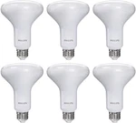 6 Philips Dimmable 7.2w = 65w Soft White 650 Brightness Bulb Br30. Fixed Price $29.00.