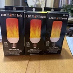 Lot Of 3 Ez-illuminations Led Flame Bulb Tube-style Great For Holidays. Fixed Price $10.39.