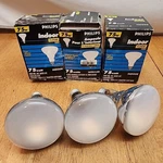 3-bulb Pack Lot Philips Indoor Flood Light Frost Silicone Coated 75w Br30 120v. Fixed Price $49.00.