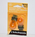 (2) New Ge 3057na Miniature Lamp Bulb 27w 7w Plastic Wedge 12 Volt S8 12v. Fixed Price $4.99.