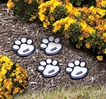 Wireless Set Of 4 Solar Dog Paw Print Lights Garden Statue Lantern Led Path New. Fixed Price $15.99.