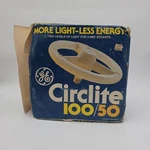 Nos Vintage Ge Circlite 100/50 3-way Florescent Circular Bulb Brand New Open Box. Fixed Price $26.59.
