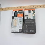 (2-pk) Feit Electric St19 Straight Filament Dusk To Dawn E26 Led Light Bulb. Fixed Price $6.98.