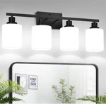 Mokatng 4-light Vanity Bathroom Light Fixture Matte Black New Open Box. Fixed Price $49.90.