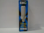 Eiko Qt13/41 13w Quad-tube 4100k Compact Fluorescent Bulb. Fixed Price $14.00.