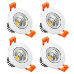 Lightingwill 2inch Led Dimmable Downlight, 3w Cob Recessed Ceiling Light, Warm W. Fixed Price $35.42.