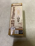 Bulbrite 776626: 5w Clear B11 Led Filament Bulb, E12 Base, 2700k, 500 Lumens. Fixed Price $10.38.