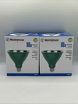 2 Pack Westinghouse 33149 Single 15 Watt Green Par38 Led Bulb. Fixed Price $26.99.