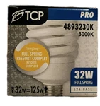 New Box Of 12 Tcp 32w Springlamp Pro 3000k Light Lamp E26 Bulbs 4893230k. Fixed Price $37.88.