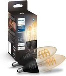 Philips Hue 40w White Ambiance Filament Led Smart Candle-shaped Bulb - Pack Of 2. Fixed Price $54.99.