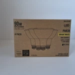 Par38 Led Flood Light Bulbs 4 Pack 120w Replacement Bright White Wet Rated. Fixed Price $22.99.