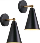 Mwz Modern Black Wall Sconces Lighting, 2 Pack Gold Rustic Lamp Fixture Farmh.... Fixed Price $34.95.