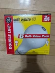 Ge Light Bulbs, 40 Watt, Soft White, Long Life A19 Bulbs(pack Of 6). Fixed Price $49.99.