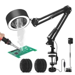 Solder Smoke Absorber Desk Lamp Fume Extractor Kit W/ 7 Filters, 3 Color Led. Fixed Price $86.22.