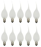 10 Silicone Dipped Light Bulbs, 7 Watt, For Electric Candles, Chandelier Lamps. Fixed Price $16.99.