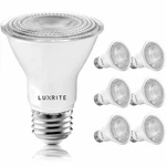 Luxrite 6-pack Par20 Led Bulb 7w=50w Cool White Dimmable Wet Rated Ul Listed. Fixed Price $25.95.
